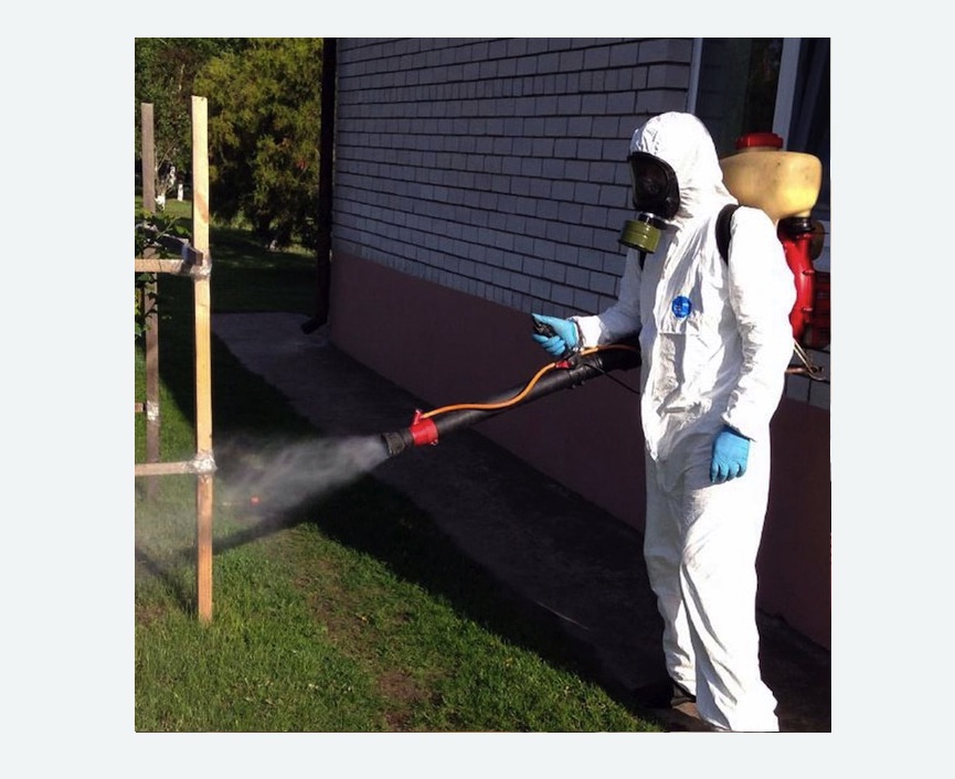 уничтожение клещей на участке травля клещей на участке в поселке Первомайское